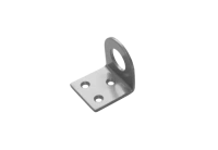 Домарт Проушина угловая 40*80  (толщ. 2.5 мм) сер.мет. (100)