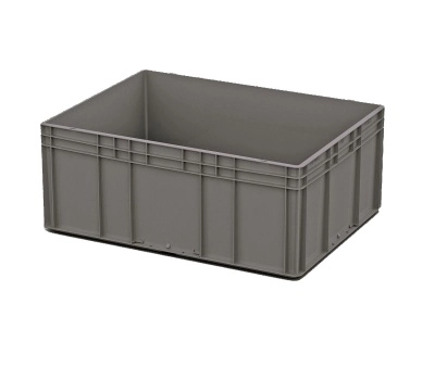 Евроконтейнер ЕС-8632.4 с усиленным дном и закрытыми ручками, 800х600х320 мм