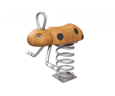 Качалка на пружине HARDWOOD «Божья коровка»