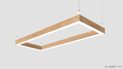 WOOD RETTANGOLO 6000K 84W Дуб, корпус 