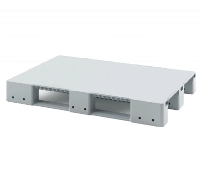 Усиленный сплошной поддон на трёх полозьях 1200x800x150 без бортика