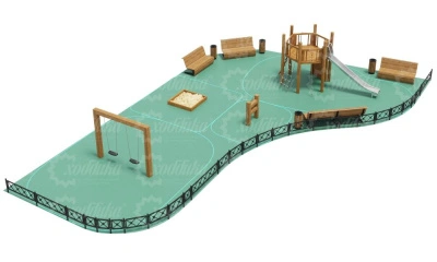 Средняя детская площадка 165 м2 №9