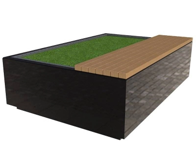 Цветочница с лавочкой «Испанский квартал»