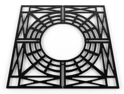 Приствольная решётка (квадратная) Р-09 1000 мм