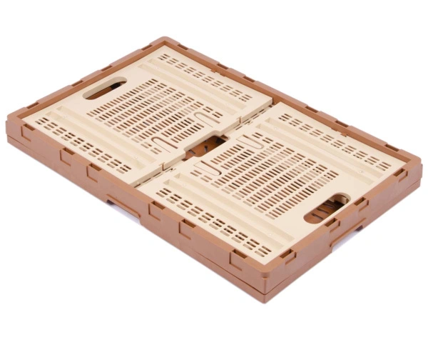 Складной ящик 600х400х310 перфорированный бежевый