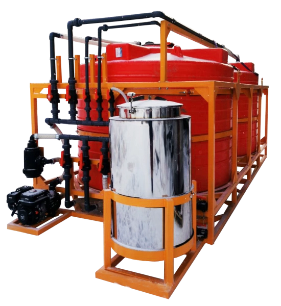 Мобильный растворный узел 3" 12000 л (2х6000 л) 