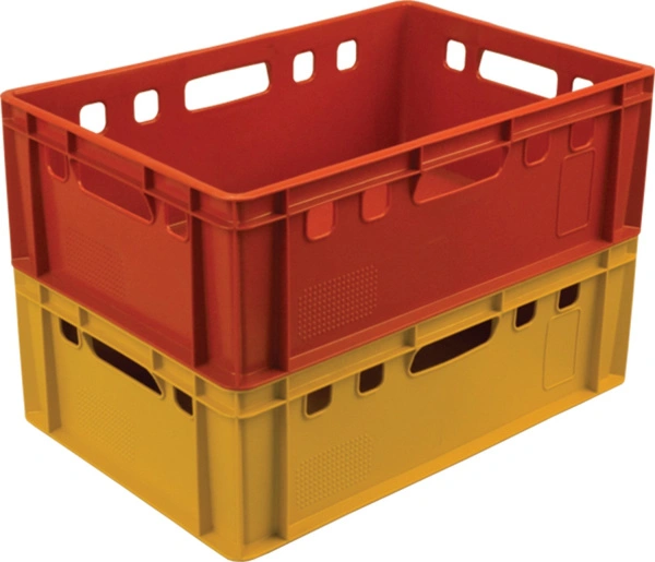 Ящик сплошной 600×400×200 мм, объем 40 л., арт.: 207, синий, код: 00385, Е2 (евроформат)