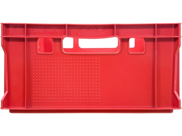 Ящик мясной 600х400х200 сплошной, дно гладкое, код: 22510