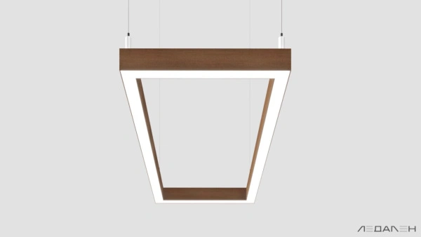 WOOD RETTANGOLO 6000K 84W Орех грецкий, корпус 