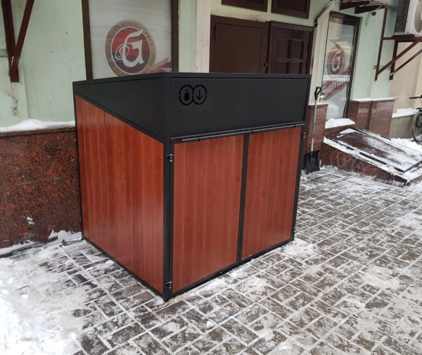 Контейнерный шкаф «Модуль XL» Сталь, сосна