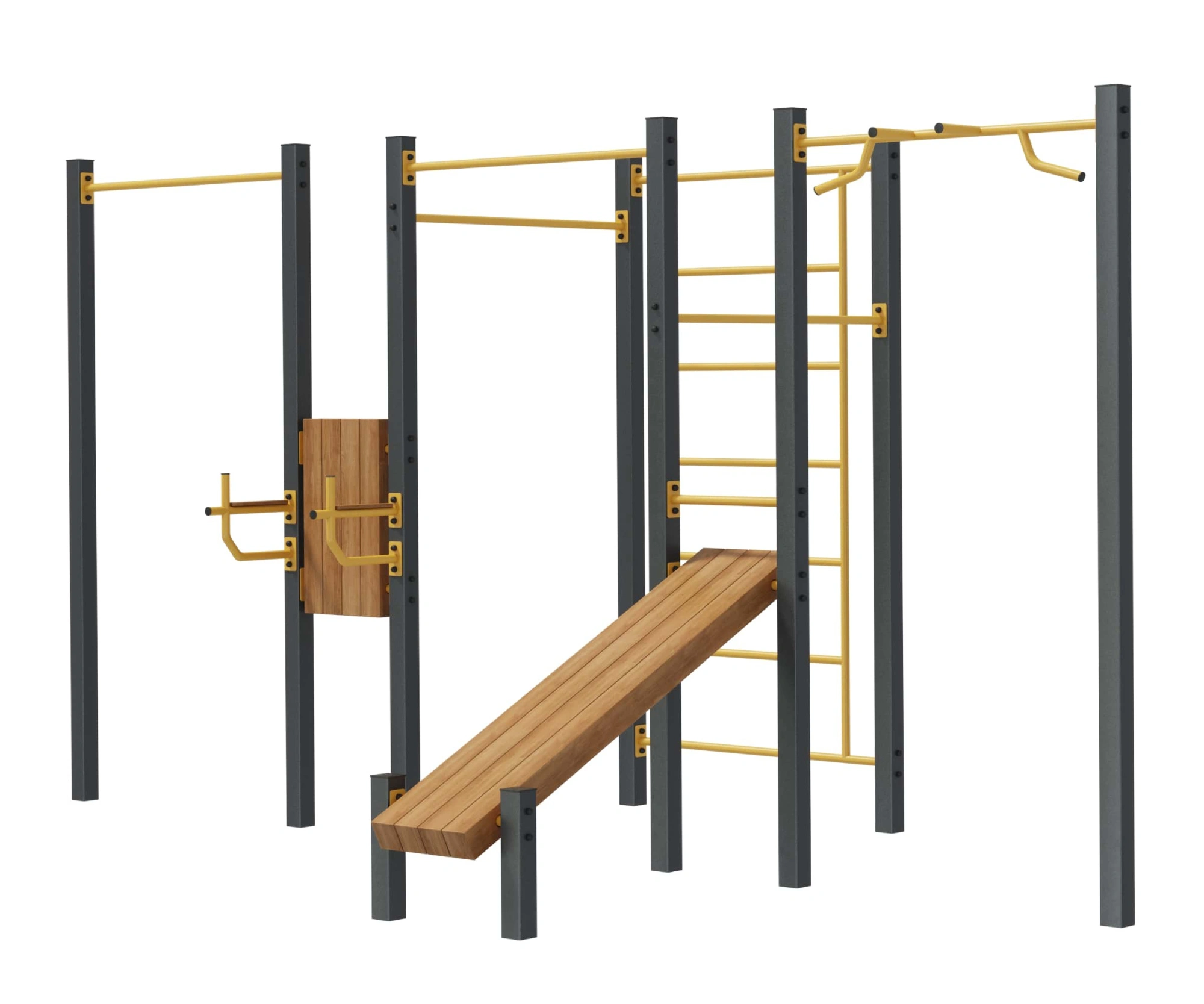 Спортивный комплекс для занятий воркаутом «Фристайл-9» (13,9 м2)