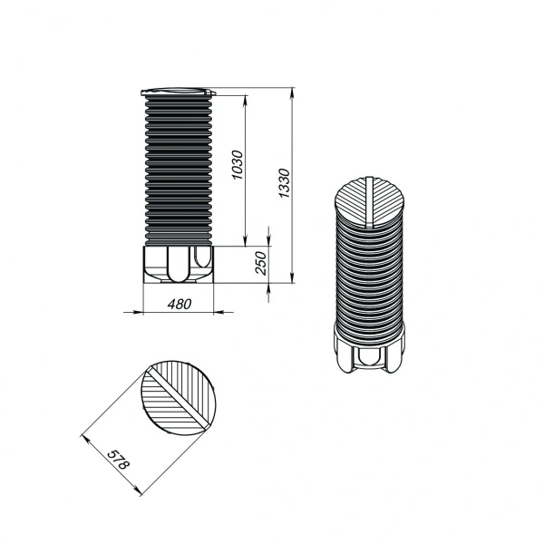 Колодец дренажный 6 м