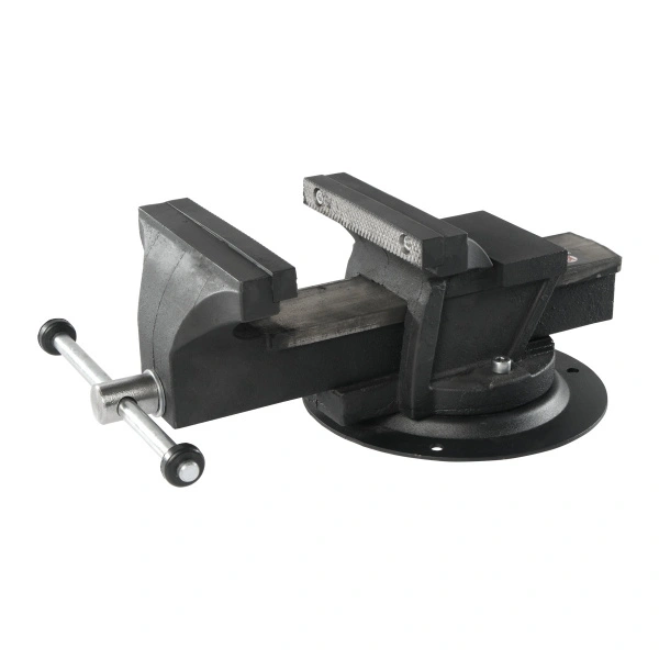 Тиски слесарные поворотные с наковальней Калибр ТПСН-200И, Россия 