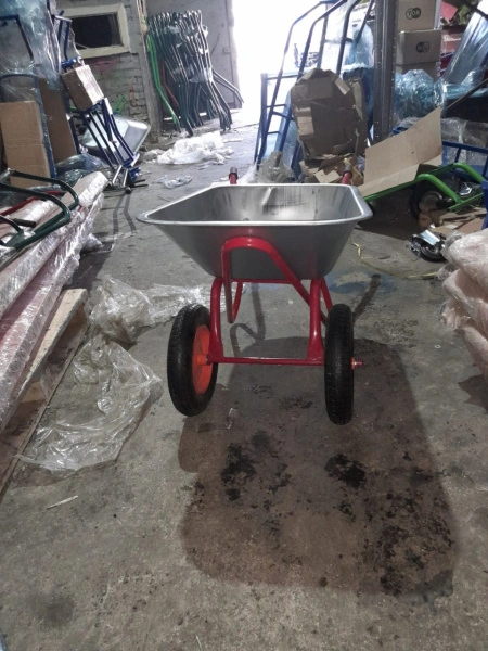 Тачка строительная 100 л 250 кг 422ZP двухколесная с пневмоколесом