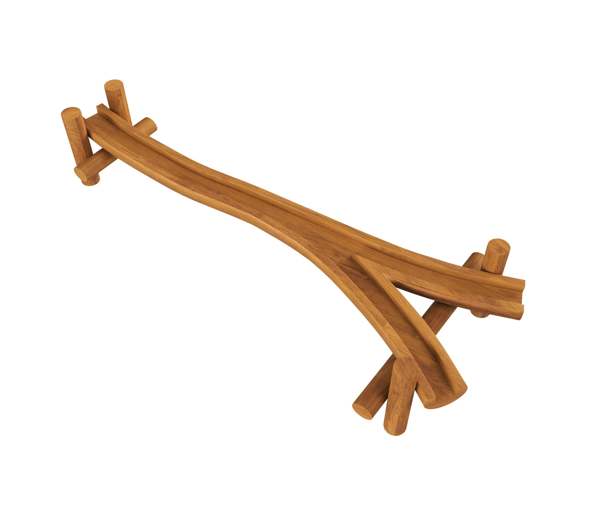 Игровой элемент AQUAWOOD «Желоб для воды на опоре двойной»