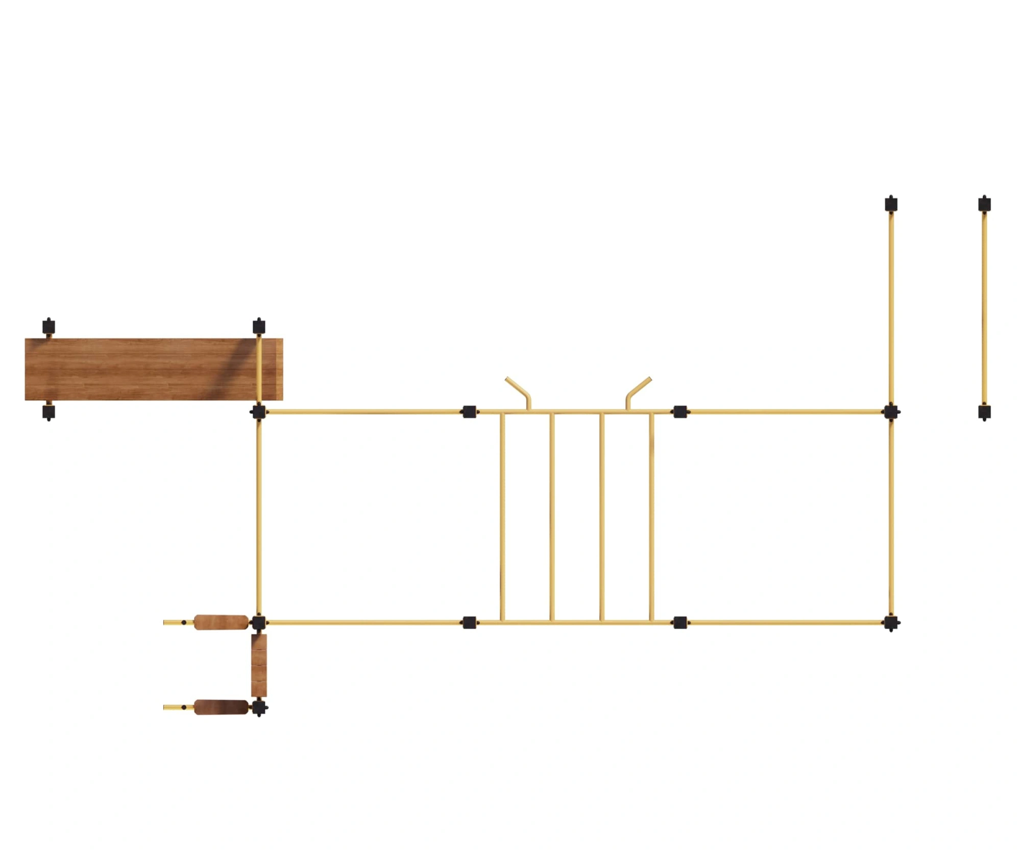 Спортивный комплекс для занятий воркаутом «Фристайл-15» (25,2 м2)