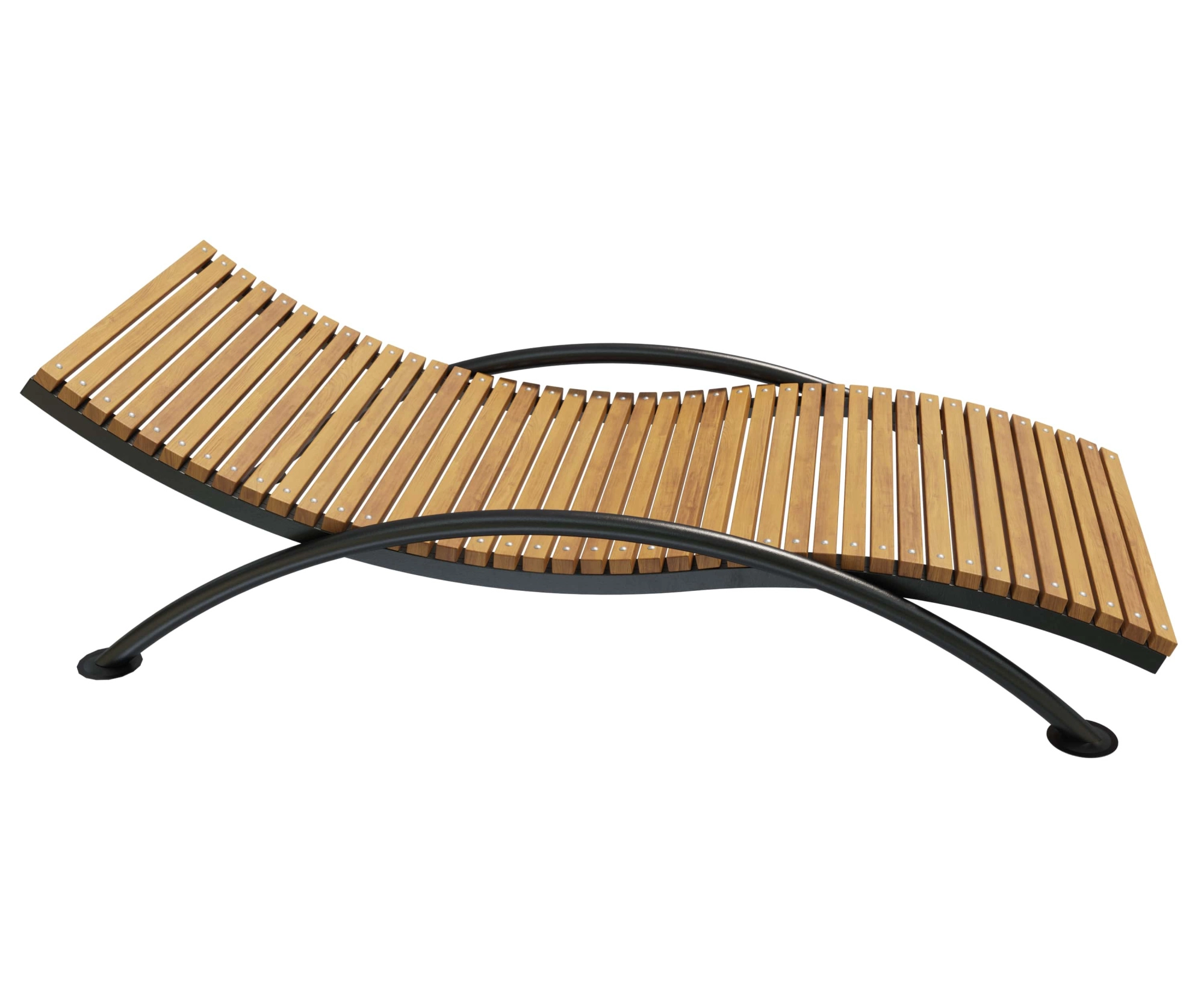 Парковый лежак 4