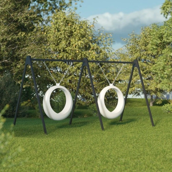 Светящиеся качели с конструкцией «Ring» 1 кольцо, белая подсветка