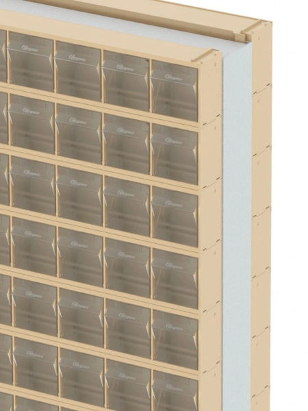 Стойка бежевая двусторонняя напольная Стелла-техник 406-20-00-00-B