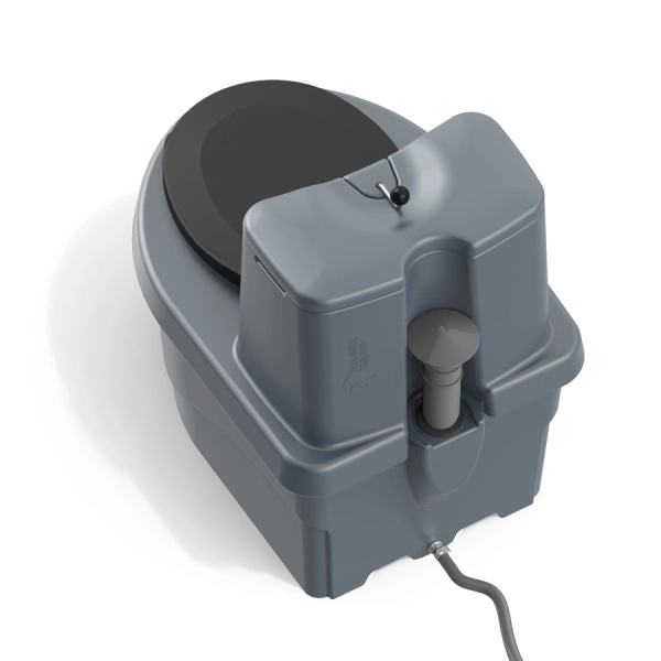 Торфяной биотуалет «РОСА» PREMIUM серого цвета