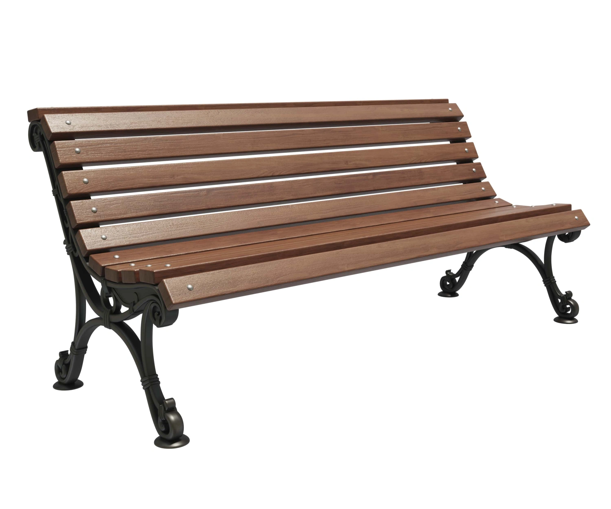 Скамейка чугунная «Новая Европа» 3,0 м (3 опоры)