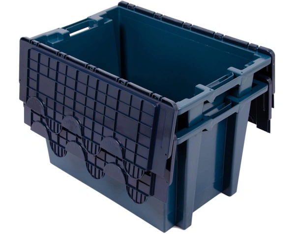 Ящик 600х400х365 с распашной несъёмной крышкой сплошной