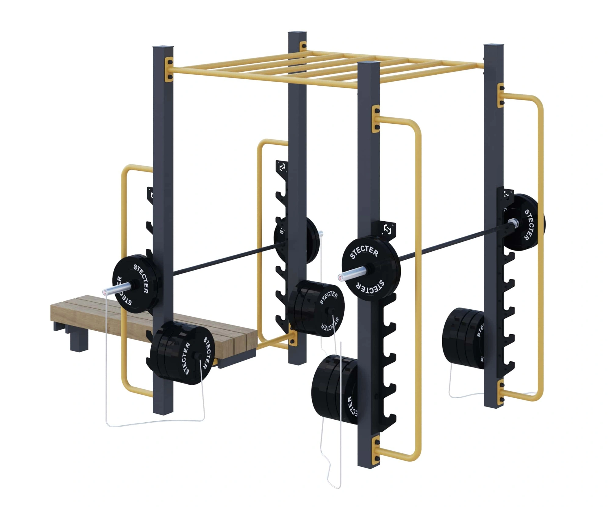 Уличный комплекс для воркаута «Фитнес-5» (4,7 м2)