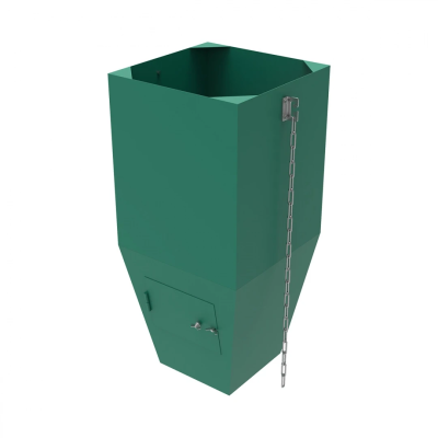 Гаситель скорости металлический зеленый, без цепей 