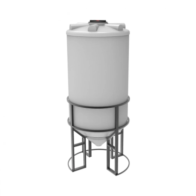 Емкость ФМ 2000 л под плотность до 1,2 г/см³ белая в обрешетке