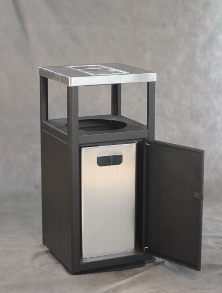 Урна-пепельница Пассаж, 435х435х950 мм, с емкостью, 50 л