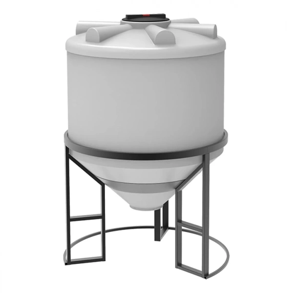 Емкость ФМ 1000 л под плотность до 1,2 г/см³ белая в обрешетке