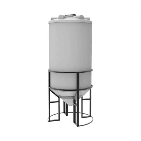 Емкость ФМ 2000 л под плотность до 1,5 г/см³ белая в обрешетке