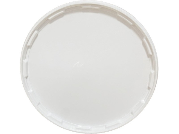 Ведро 10,7л круглое, с пластиковой ручкой, с белой крышкой, код: 36791